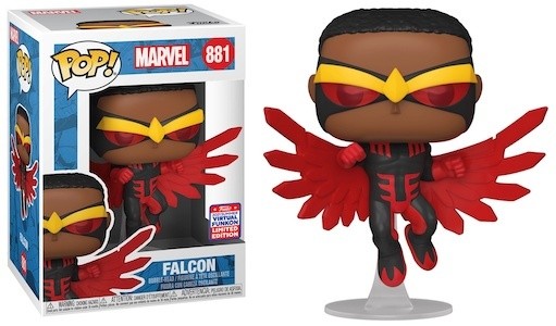 Купить Funko Pop Marvel Falcon #881 2021 Funkon Virtual Con Official Sticker Exclusive 