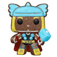 Фигурка Funko POP! Bobble Marvel Holiday Gingerbread Thor (DGLT) (Exc) 