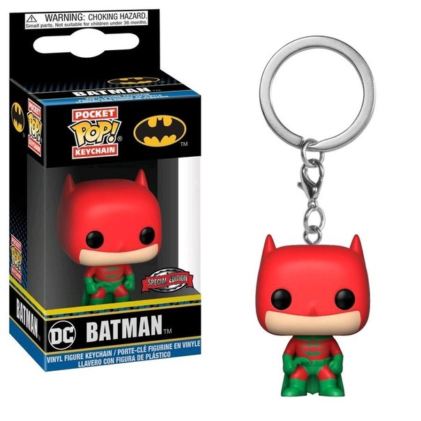 Купить Batman (Holiday) Pop! Keychain Hot Topic 