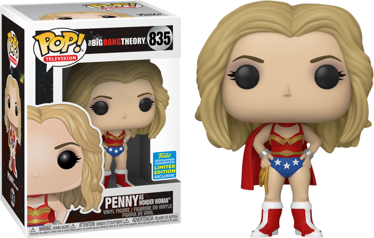 Купить The Big Bang Theory - Penny as Wonder Woman Pop! Vinyl Figure (2019 Summer Convention Exclusive) Немного мятая коробка 