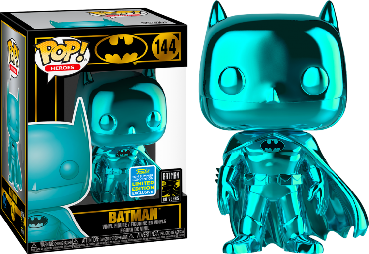Купить Batman - Batman Teal Chrome Pop! Vinyl Figure (2019 Summer Convention Exclusive)  