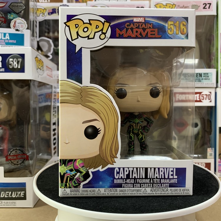 Купить Funko POP! Bobble: Marvel: Captain Marvel: Captain Marvel w/Neon Suit 