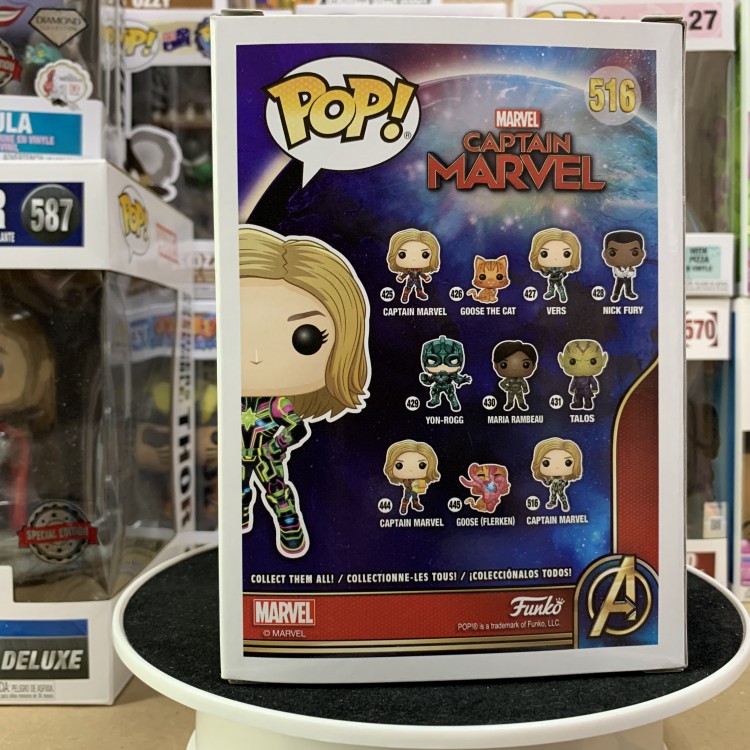 Купить Funko POP! Bobble: Marvel: Captain Marvel: Captain Marvel w/Neon Suit 