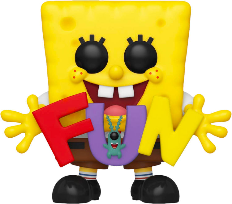 Купить SpongeBob Squarepants - SpongeBob Squarepants with Plankton holding FUN Pop! Vinyl Figure 
