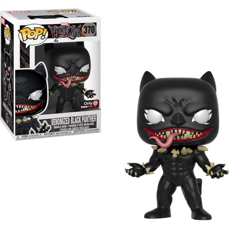 Купить Funko Pop Marvel Venom Venomized Black Panther 370 Gamestop 