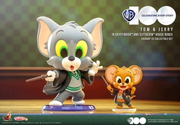 Купить Фигурка Hot Toys WB100 Tom & Jerry in Gryffindor and Slytherin House Robes Cosbaby  