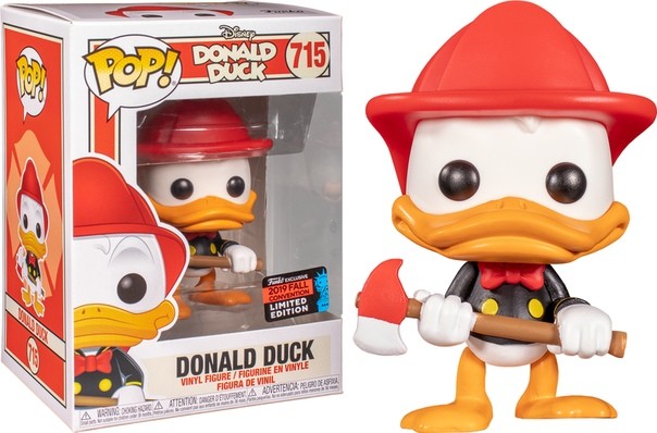 Купить Donald Duck - Donald Duck Firefighter Pop! Vinyl Figure (2019 Fall Convention Exclusive) 