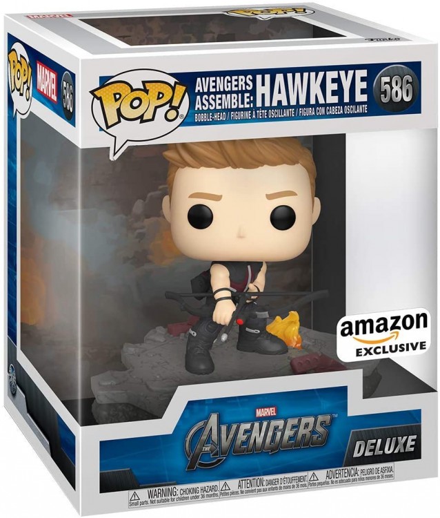 Купить Funko Pop! Deluxe, Marvel: Avengers Assemble Series - Hawkeye, Amazon Exclusive, Figure 3 of 6 