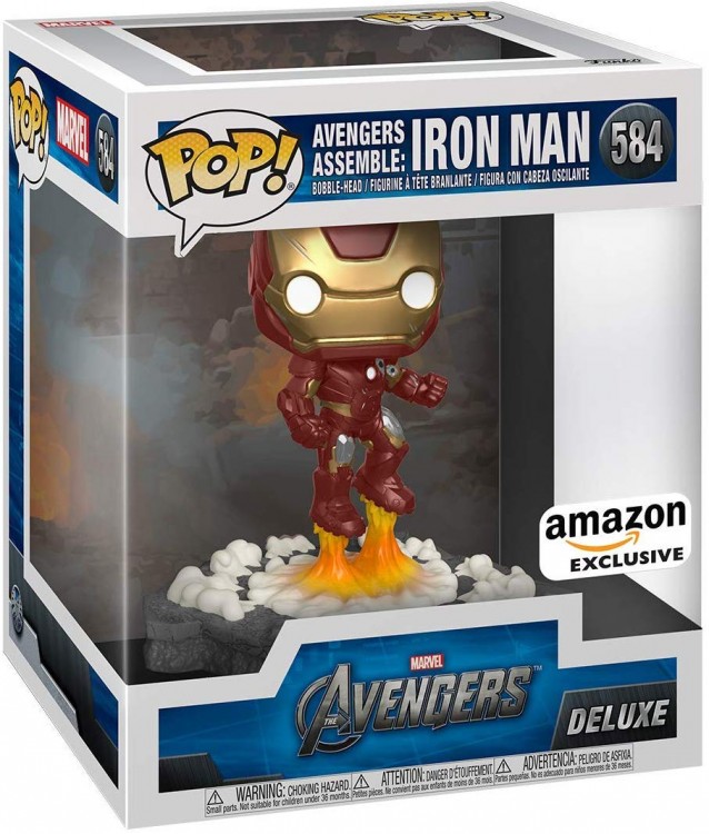 Купить Funko Pop! Deluxe, Marvel: Avengers Assemble Series - Iron Man, Amazon Exclusive 