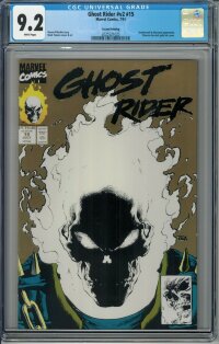 Ghost Rider v2 # 15 CGC 9.2 2nd Print 1991 Deathwatch Blackout GITD