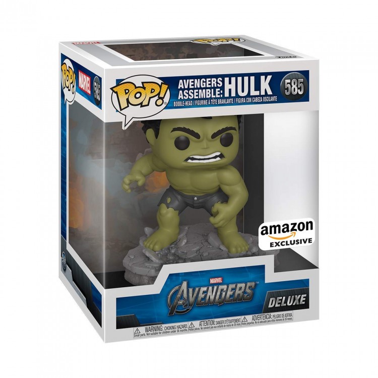 Купить Funko Pop! Deluxe, Marvel: Avengers Assemble Series - Hulk, Amazon Exclusive, Figure 2 of 6 