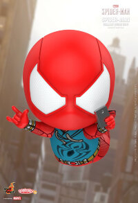 Marvel’s Spider-Man (2018) - Spider-Man Scarlet Spider Suit Cosbaby 3.75” Hot Toys Bobble-Head Figure