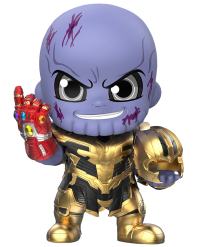 Avengers 4: Endgame - Thanos With Nano Gauntlet Cosbaby 3.75” Hot Toys Bobble-Head Figure