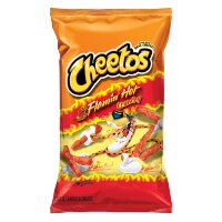 Cheetos Crunchy Flamin' Hot Cheese Flavored Snacks 50 грамм