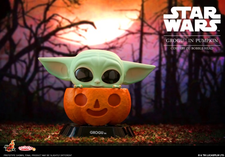 Купить Фигурка Hot Toys Star Wars The Mandalorian Grogu In Pumpkin Cosbaby (S)  COSB1063 
