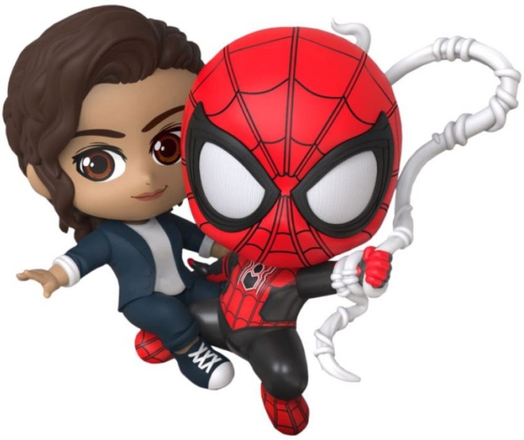 Купить Фигурка Marvel Spider-Man: No Way Home – Spider-Man & MJ Cosbaby (S) Bobble-Head (13 см) 