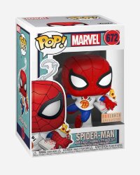 Funko Pop! Marvel Eat the Universe Spider-Man with Pizza Vinyl Bobble-Head - BoxLunch Exclusive