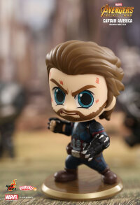Avengers 3: Infinity War - Captain America Cosbaby 3.75” Hot Toys Bobble-Head Figure