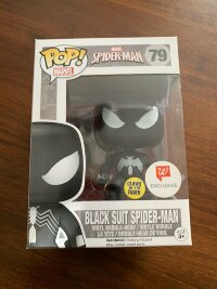 Funko Pop! Marvel Black Suit Spider-Man #79 - Walgreen Exclusive